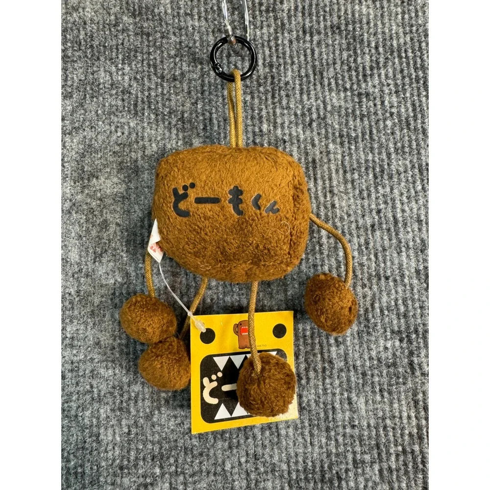 NWT Domo Kun Plush Keychain Mascot NHK-TYO Brown Monster Bag Charm New with Tags